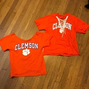 2 for $15 - Fun Cut out Clemson tshirts